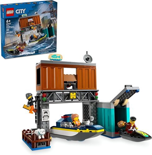 Lego City Lancha da Polícia e Esconderijo dos Bandidos 311 Peças