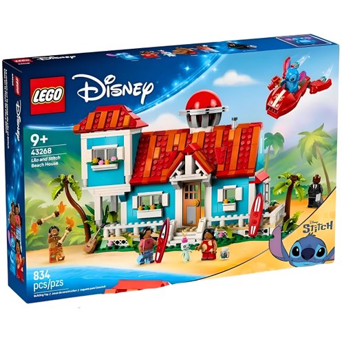 Lego Disney A Casa de Praia Lilo E Stitch 834 Peças