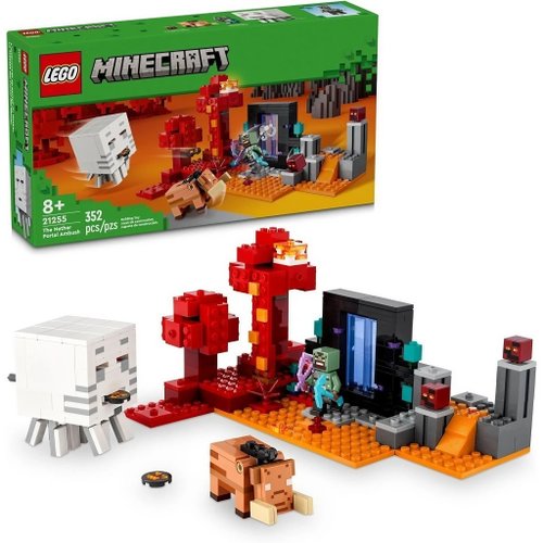Lego Minecraft A Emboscada No Portal Do Nether 352 Peças