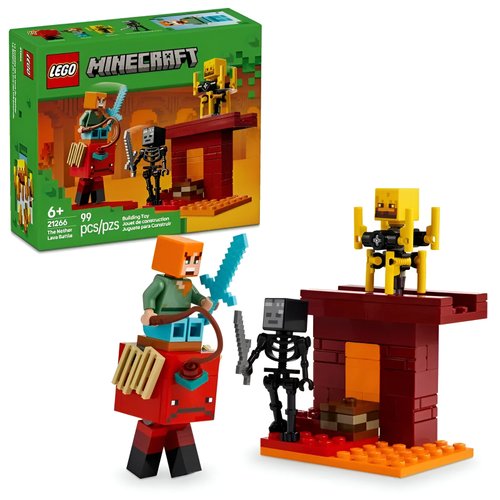 Lego Minecraft Batalha Da Lava Nether 99 Peças