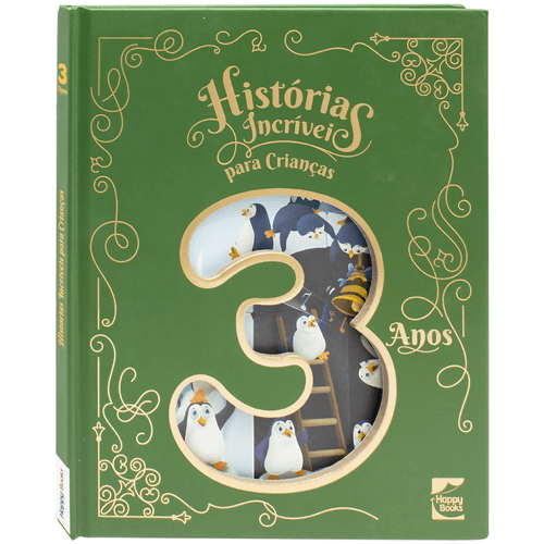 Livro Histórias Incriveis para Crianças 3 anos Happy Books