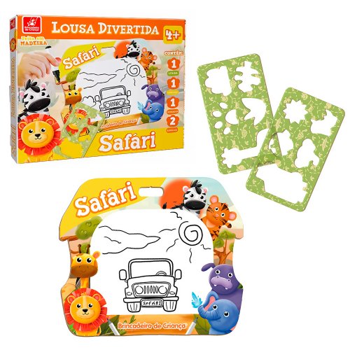 Lousa Divertida Safari Brincadeira de Criança