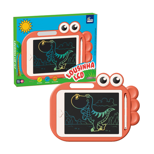Lousinha LCD Dinossauro Rosa Fenix