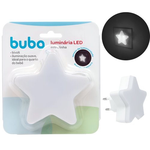 Luminária Led Estrela Com Sensor Buba