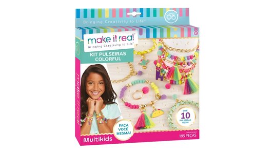 Make It Real Kit Pulseiras Colorful Multikids Make It Real Kit Pulseiras Colorful Multikids