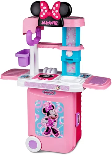 Maleta De Viagem Minnie 3 Em 1 Cozinha Infantil Multikids