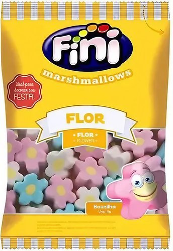 Marshmallow Flor Colorida Baunilha 250g Fini