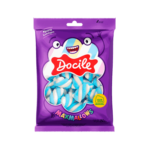 Marshmallow Twist Azul e Branco 250g Docile