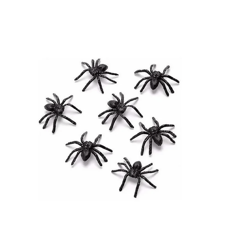 Mini Brinquedo Aranhas C/10 Unidades New Party