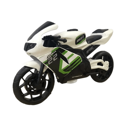 Moto Branca BSX1 Sem Fricção BS Toys