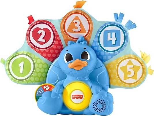 Brinquedo Pavão Com Penas Coloridas Linkimals Fisher