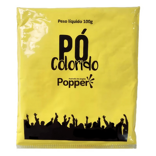 Pó Colorido Amarelo 100g Popper