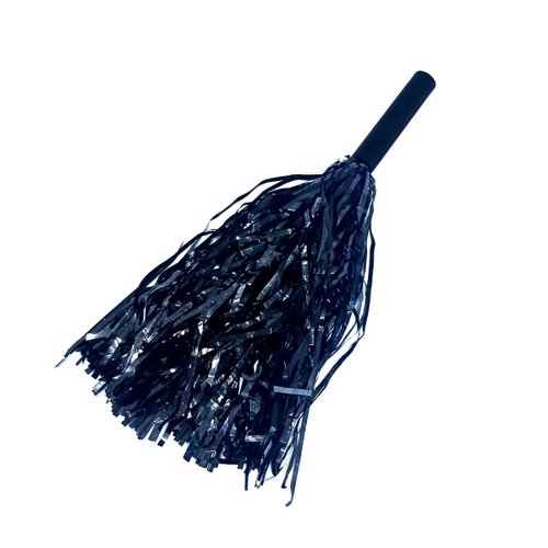 Pompom Metalizado Preto C/2 Unidades Badulake