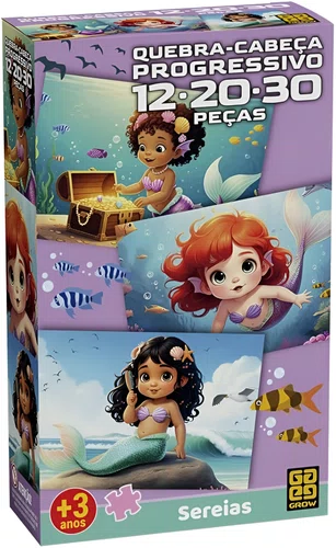 Quebra-Cabeça Progressivo Sereias Grow