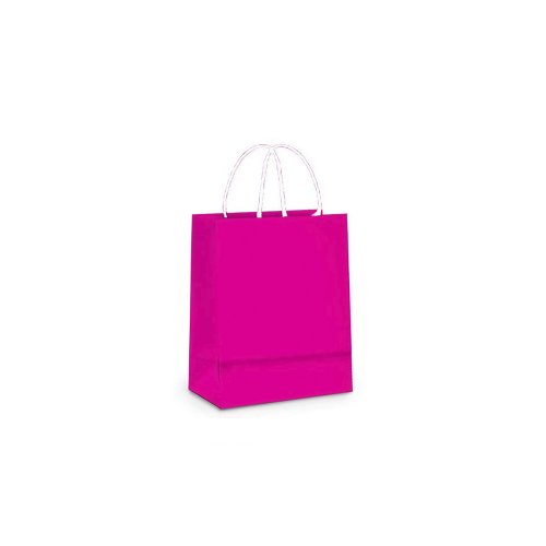 Sacola De Papel Pink 14x08x16cm C/10 Unidades