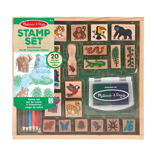 Set de Colorir Com Carimbos Tema Floresta Sunny