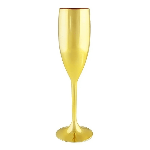Taça Champagne Dourado Metalizado 180ml