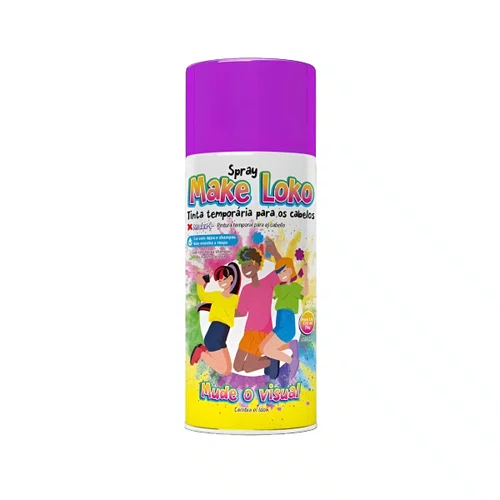 Tinta De Cabelo Make Loko Spray Roxo 120ml