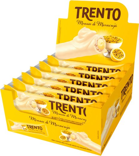 Trento Mousse de Maracujá C/16 Unidades 512g