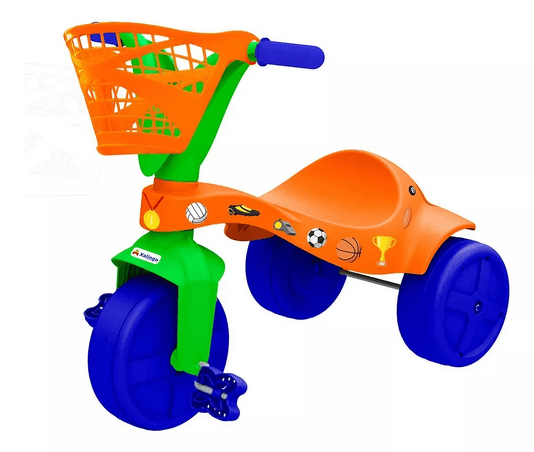 Triciclo Infantil Esportes Com Cestinha Xalingo