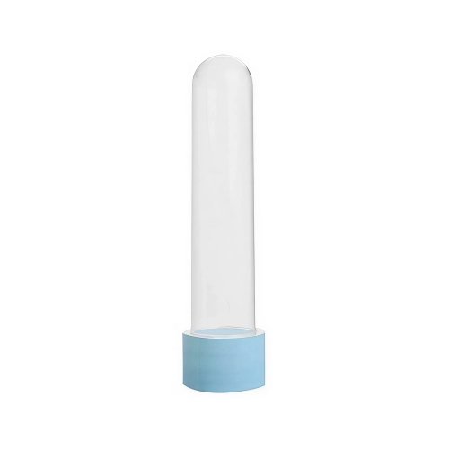 Tubete Grande Com Tampa Azul Bebê C/10 Unidades Mirandinha