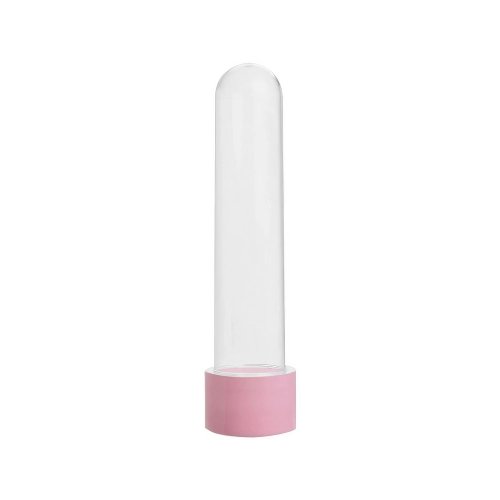 Tubete Grande Com Tampa Rosa Bebê C/10 Unidades Mirandinha
