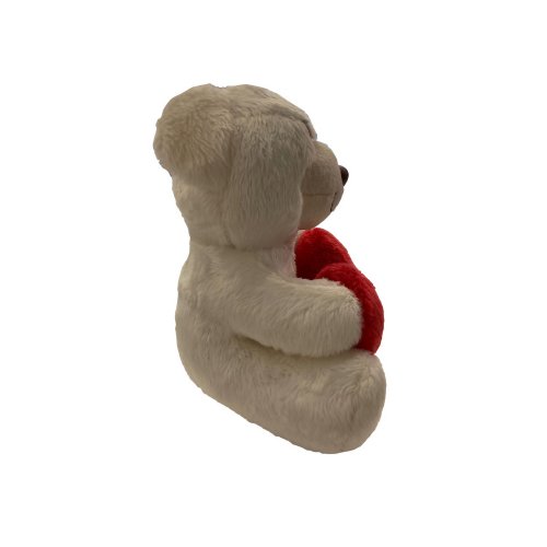 Ursinho de Pelúcia Branco Te Amo Doce Encanto 18cm Brumar