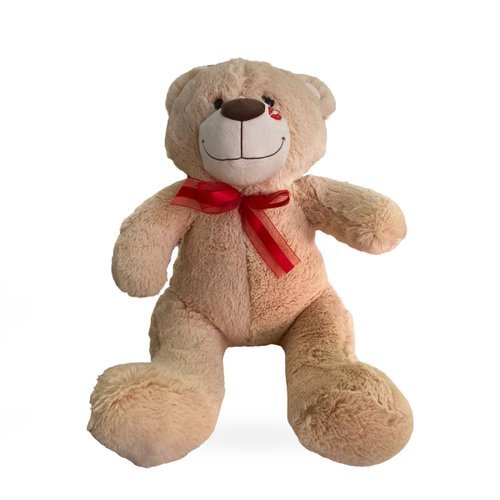 Urso De Pelúcia Beijinho Médio Brumar