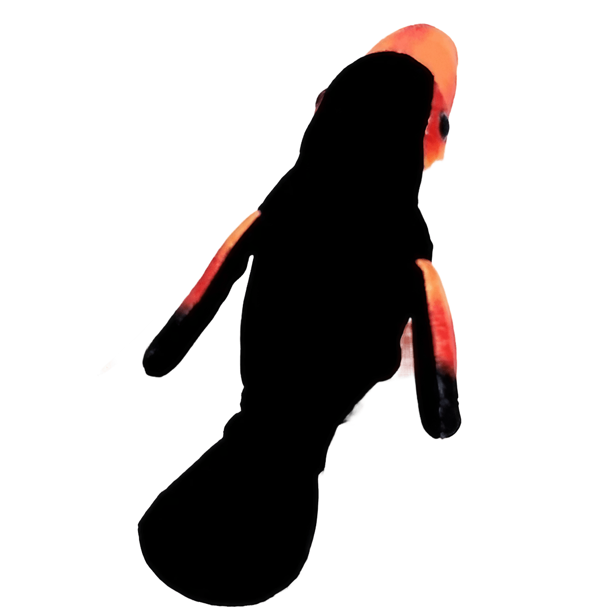 Pelúcia Tucano Laranja e Preto 30cm Lovely Toys Pelúcia Tucano Laranja e Preto 30cm Lovely Toys