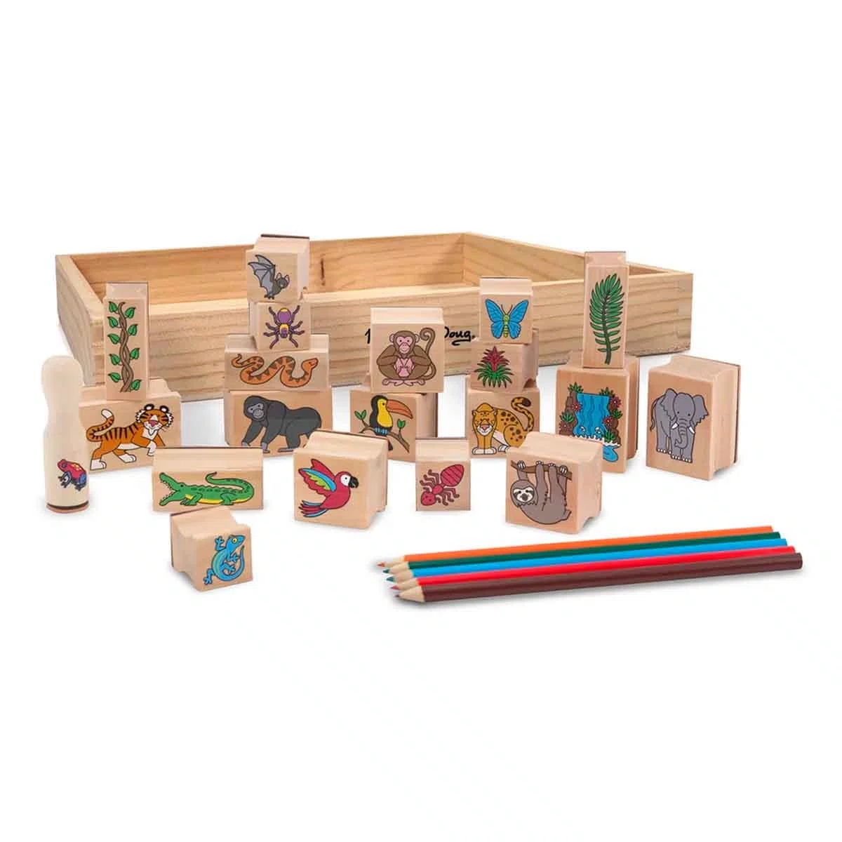 Set de Colorir Com Carimbos Tema Floresta Sunny