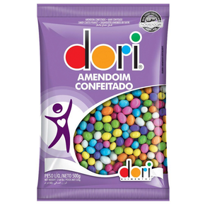 Amendoim Confeitado Colorido 500g Dori