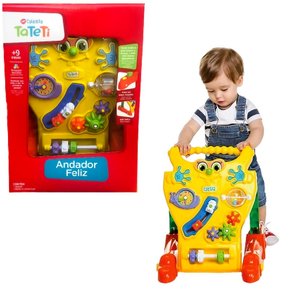 Andador Feliz Infantil Amarelo Calesita