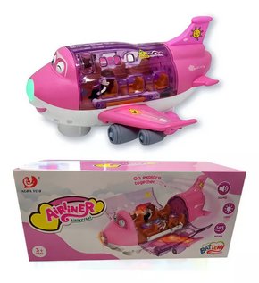 Avião Musical Infantil Gira Bate e Volta Nettoy