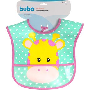 Babador com Bolso Animal Fun Girafa Buba