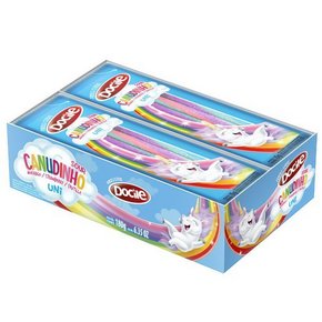 Bala de Gelatina Canudinho Unicórnio C/12 Unidades 180g Docile Bala de Gelatina Canudinho Unicórnio C/12 Unidades 180g Docile