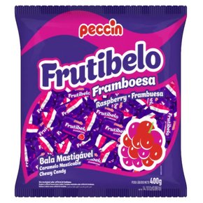 Bala Mastigável Frutibelo Framboesa 400g Peccin