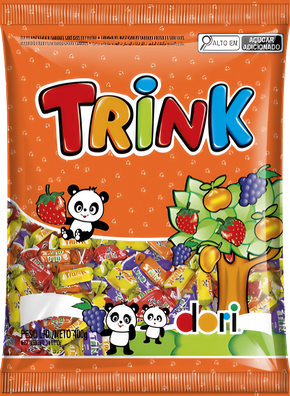 Bala Mastigável Trink Frutas Sortidas 400g Dori