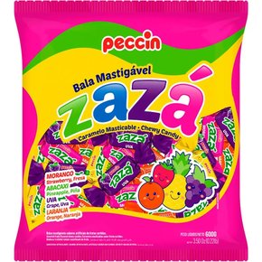 Bala Mastigável Zazá Sortida 400g Peccin
