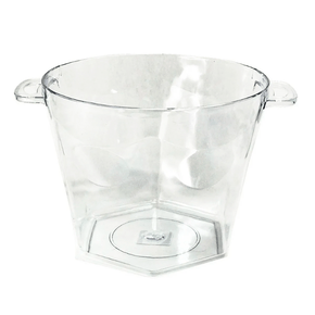 Balde De Gelo Acrílico Transparente 4,250L