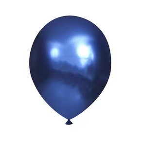 Balões Joy 9" 23cm Azul Escuro Metálico C/25 Unidades
