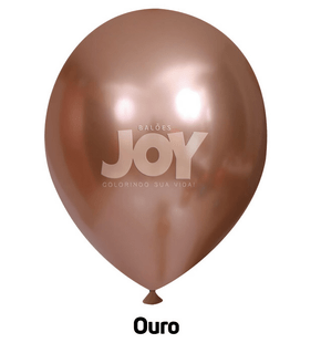 Balões Joy Big 60cm Ouro Metálico C/1 Unidade