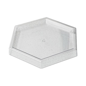 Bandeja Pequena Sextavada Transparente 18cm Neoplas
