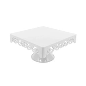 Bandeja Provençal Branca Com Base