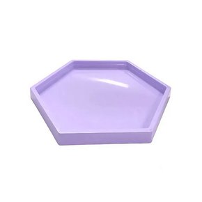 Bandeja Sextavada Grande Lilás