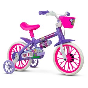 Bicicleta Aro 12 Violet com Rodinhas Nathor