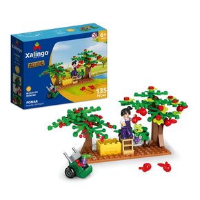Bloco de Montar Fazenda Pomar 130 Peças Xalingo