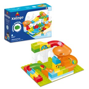 Bloco de Montar Grande Circuito Play 53 Peças Xalingo