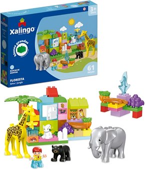 Bloco de Montar Grande Floresta 61 Peças Xalingo