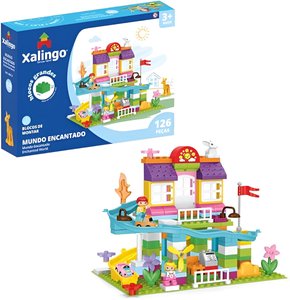 Bloco de Montar Mundo Encantado 126 Peças Xalingo