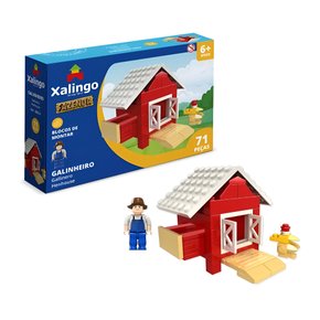 Blocos de Montar Fazenda Galinheiro 71 peças Xalingo